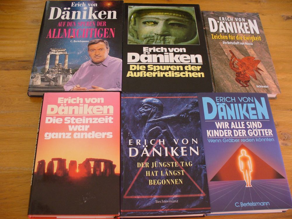 6 Bücher von Erich von Däniken (Gebraucht) in Sirnach für