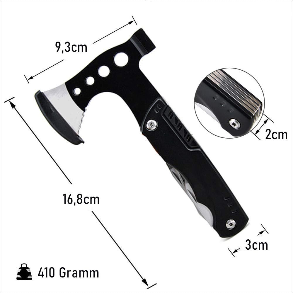 Taschenmesser: Survival Axt Hammer Camping Multitool Sackmesser Geschenk – Neu und originalverpackt aus Hundwil von Stallone5 3