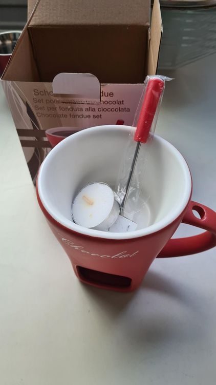 Schokoladen Fondue Set / Tasse | Kaufen auf Ricardo