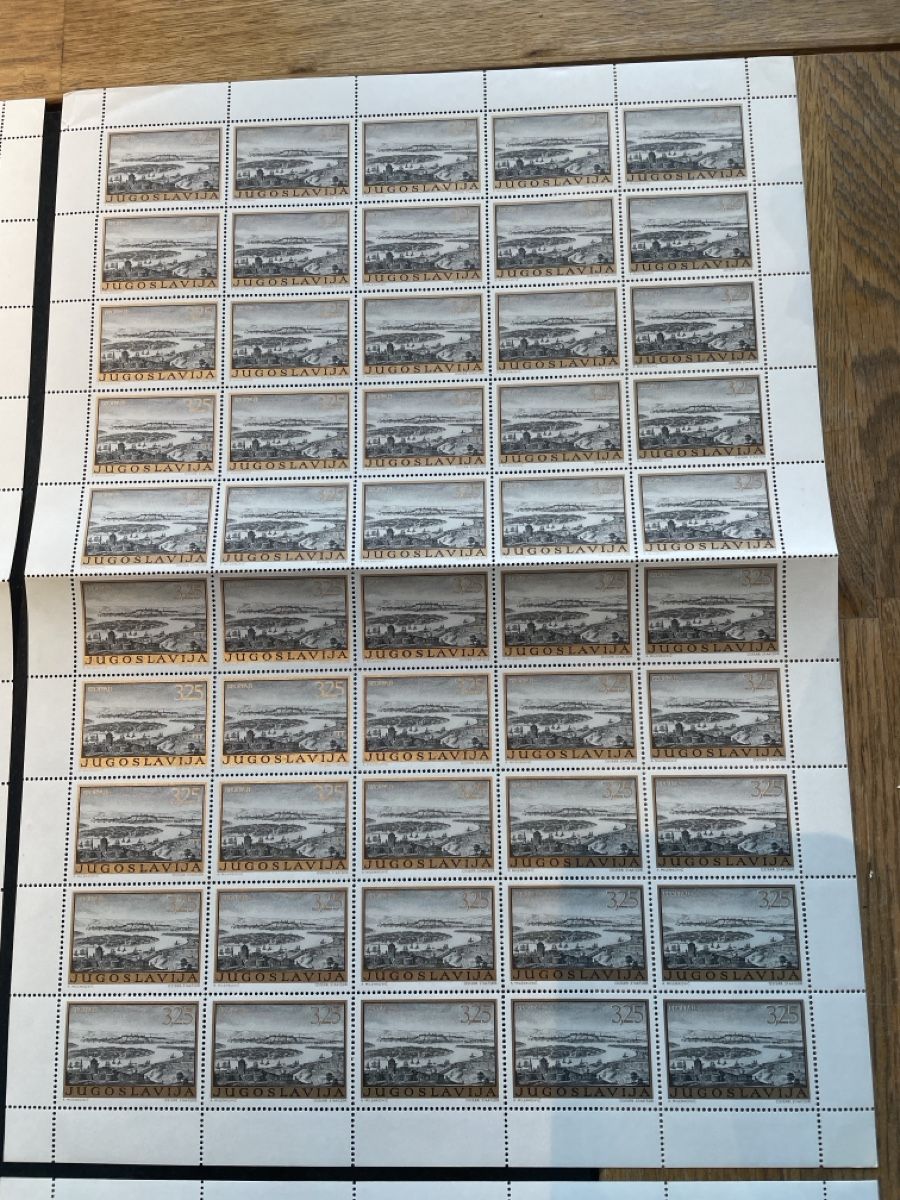 Alle Briefmarken: Bogensatz Jugoslawien Stätte Postfrisch  – Gebraucht aus Roggwil TG von Lph_m9nm 4
