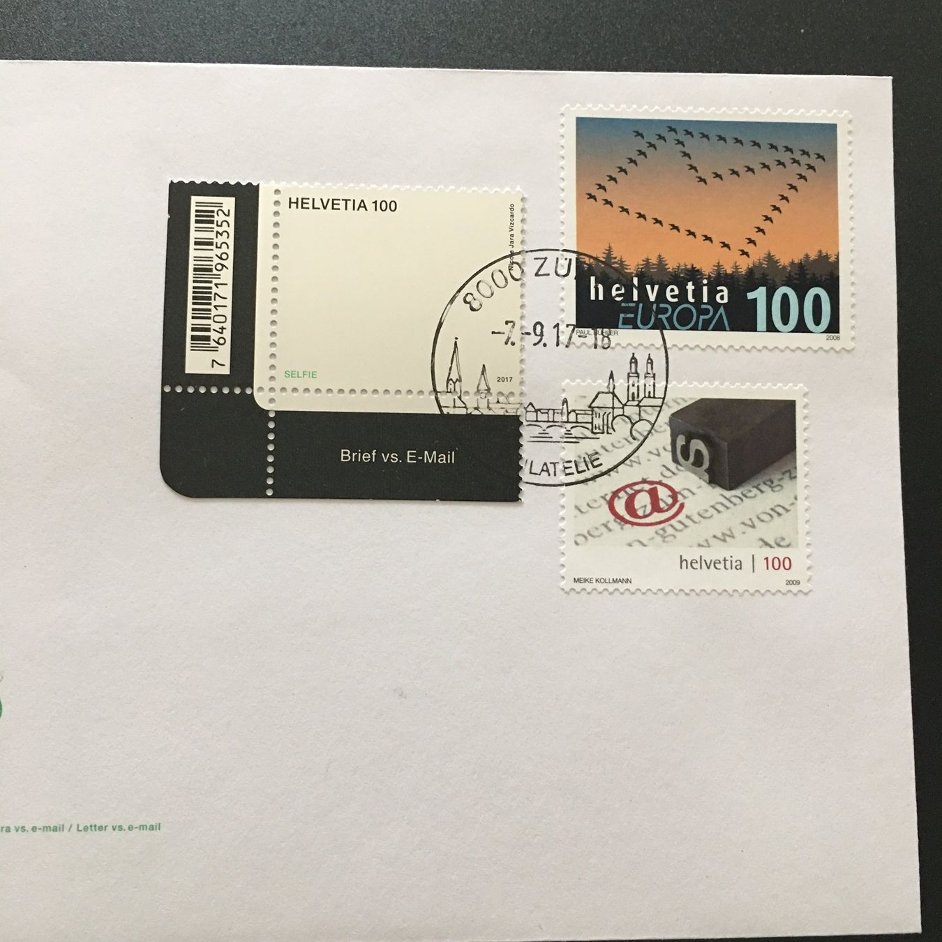 Tutti i francobolli: 2017 Brief vs. E-mail ZN 1641 + 1276 Briefe 1311 Gutenberg – Nuovo (secondo la descrizione) da Niederrohrdorf venduto da leni29 1