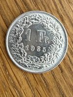 1 Fr. Silbermünze 1965 - 1 Franken Schweizer Franken