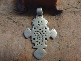 Äthiopisches Silberkreuz