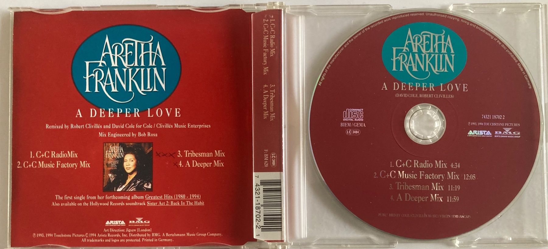CD: ARETHA FRANKLIN - A DEEP LOVE – Usato da Poliez-Pittet venduto da Newtown-Records 1