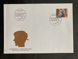 Schweiz 1994 Ersttagsbrief Mensch und Beruf Schreiner