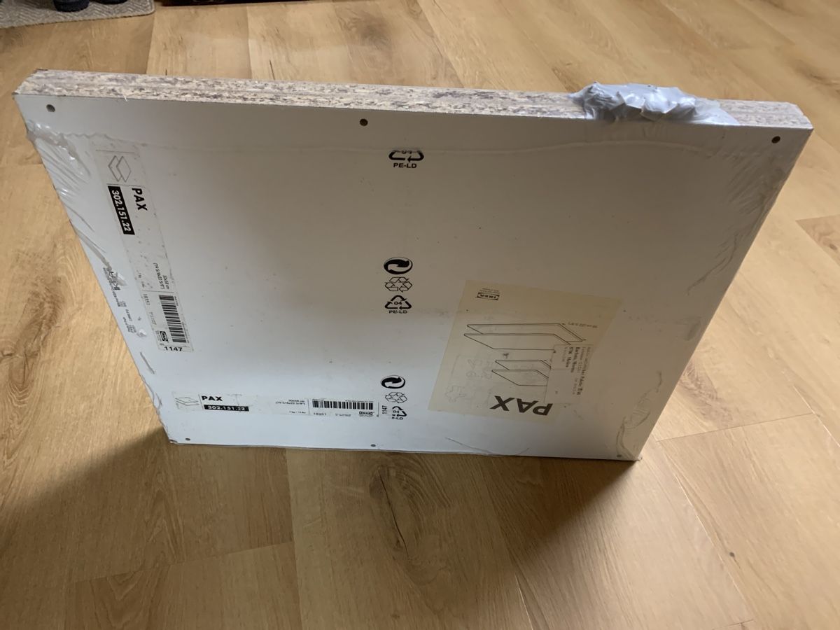 1 PAX Tablar von IKEA, weiss, 50x58 cm, ungebraucht (Neu (gemäss ...