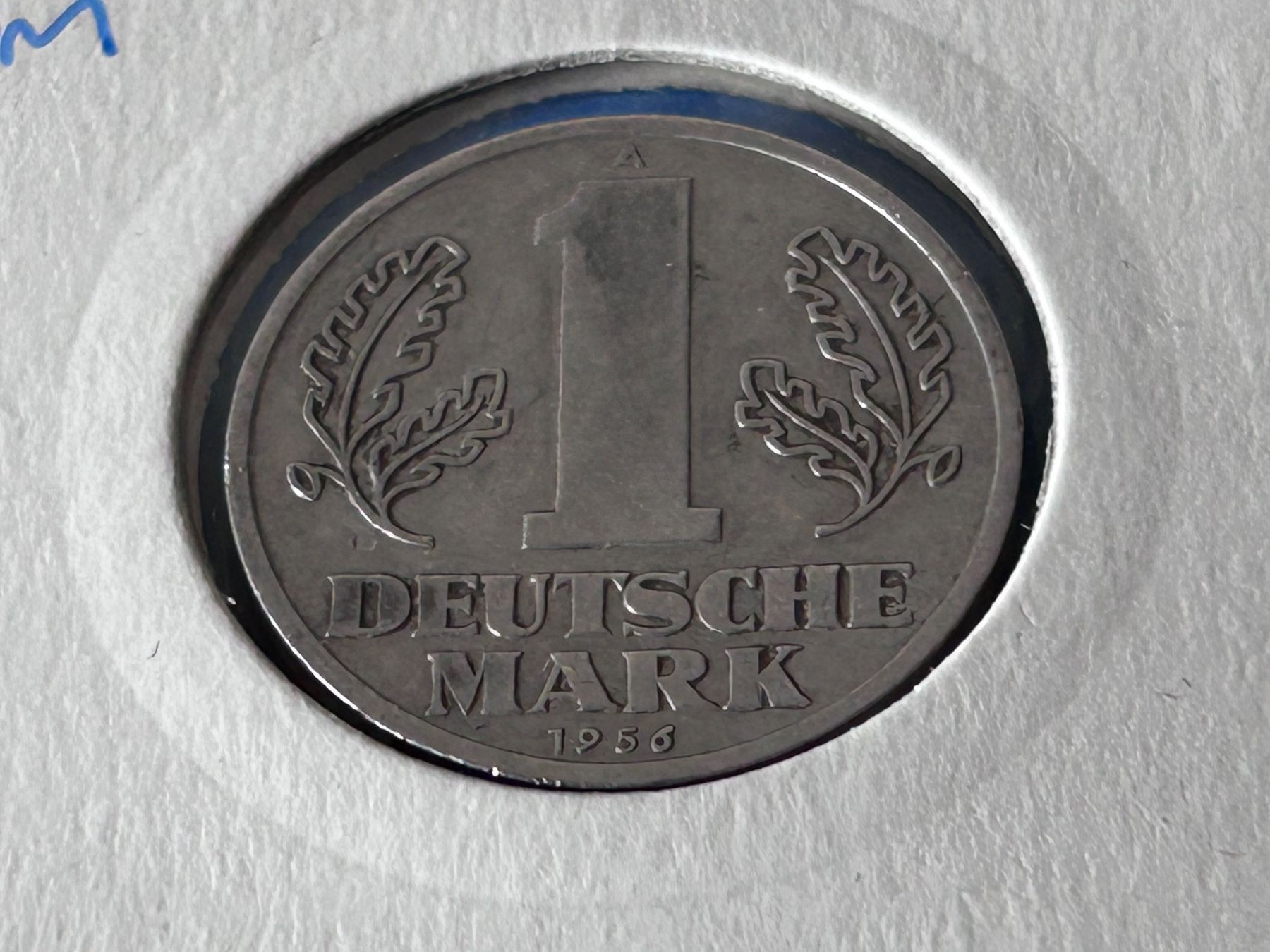 Tutti le monete: Germany - 1 Deutsche Mark 1956 – Usato da Corcelles NE venduto da AJKader 8
