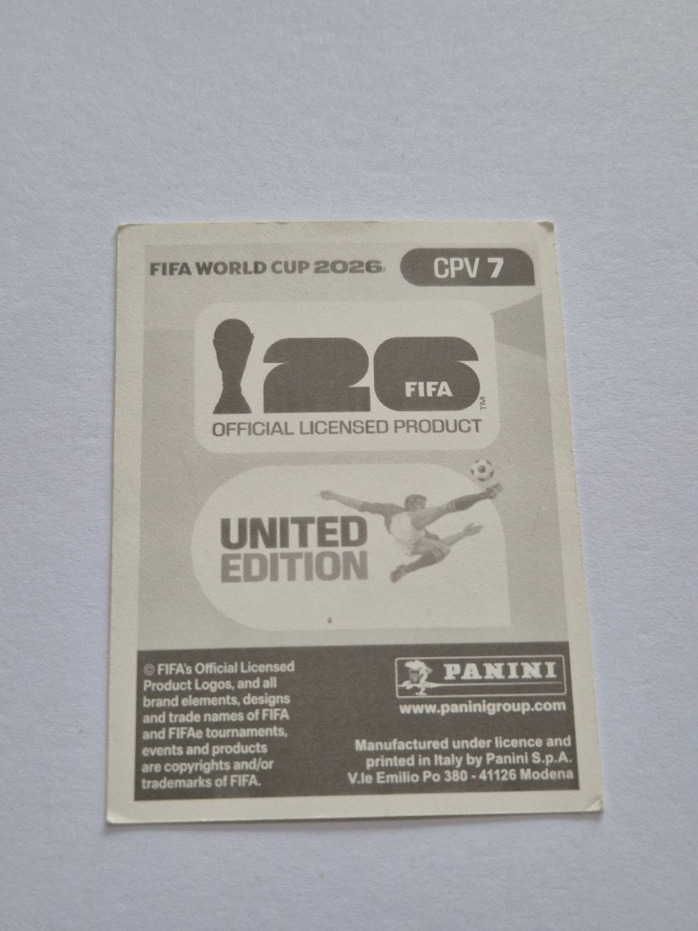 Panini Carte collezionabili: Panini Wagner Pina CPV 7 – Nuovo (secondo la descrizione) da Romanens venduto da ozgore 1