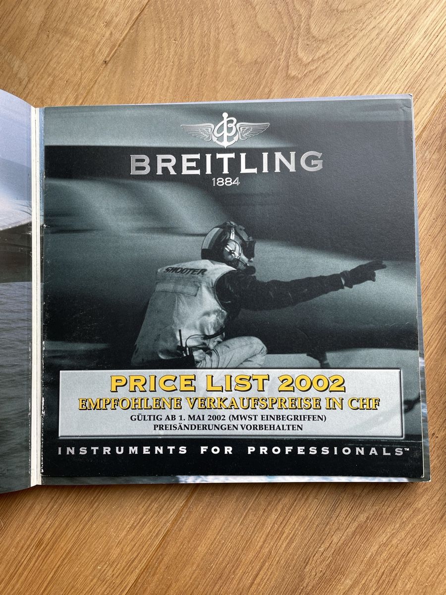 Breitling Documenti: Breitling Uhrenkataloge 2002 & 2003 – Usato da Hindelbank venduto da smb19 5