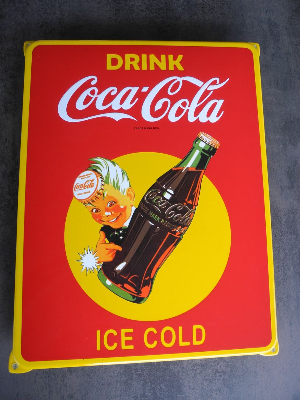 Coca-Cola Insegne: GROSSES COCA COLA EMAILSCHILD – Usato da Reinach AG venduto da Huckleberrysix 6