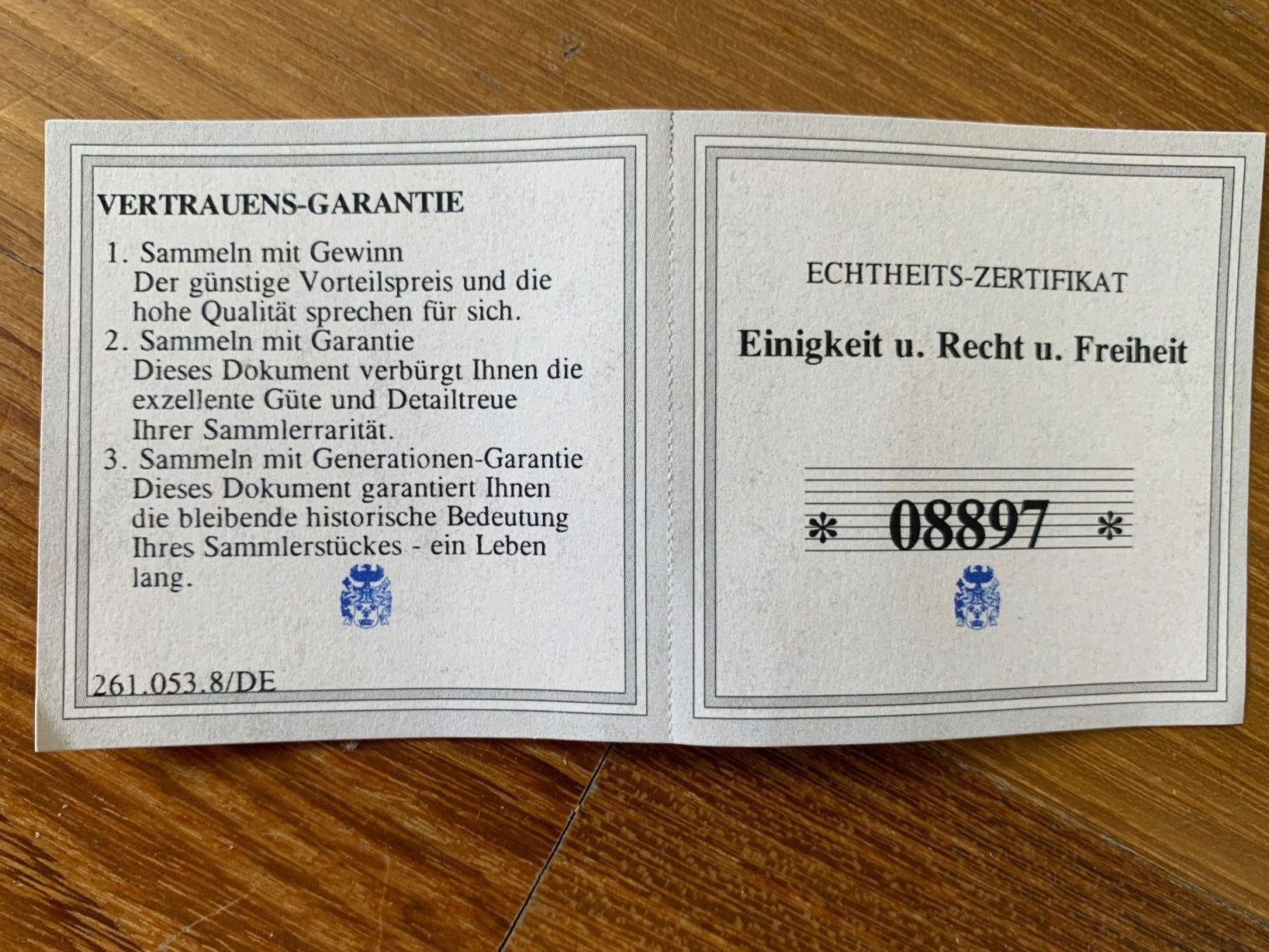Medaillen: Medaille: Deutsche Einheit mit Original Mauerstein – Gebraucht aus Edlibach von RUW19 7