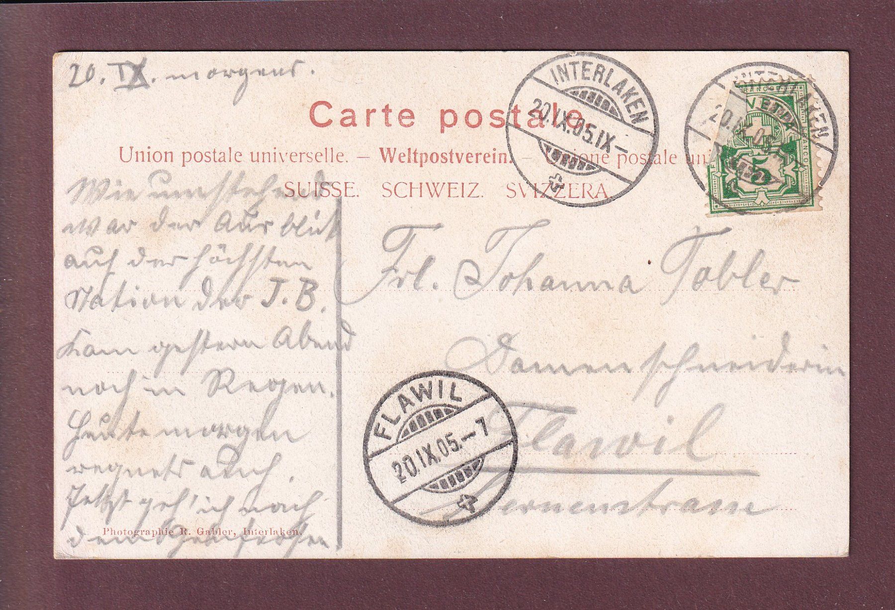 Cartes postales: Jungfraubahn - Station EISMEER - 1905 – D'occasion à Pully par nicecards 1