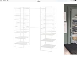 Schrankkombination, weiss, offen, Ikea