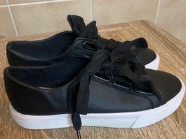 Pull&Bear Sneaker, Schwarz, Gr. 36,