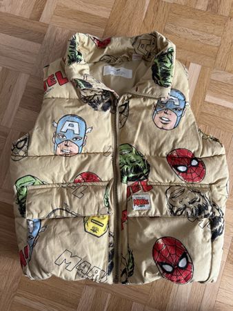 Weste H&M Marvel beige Grösse 98/104 top Zustand