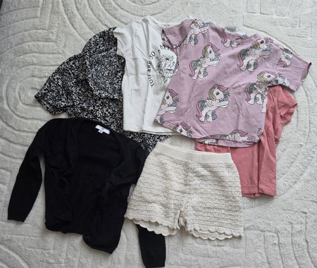 Lot de vêtements fille pour l'été, taille 5-6 ans