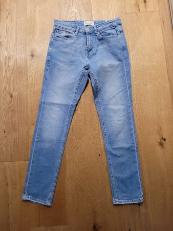 Pull&Bear Jeans, Slim Fit, hellblau, Gr. 38