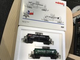 Märklin H0 4581 Wagen-Set "Texas" 2 Tank Cars Neuwertig