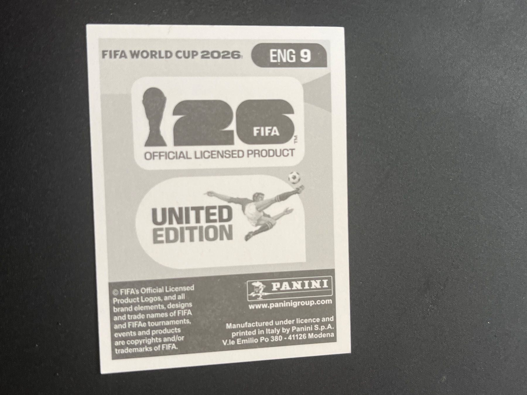 Panini Cartes à collectionner: Panini ENG9 – Neuf (Voir description) à Susten par Rechnun 1