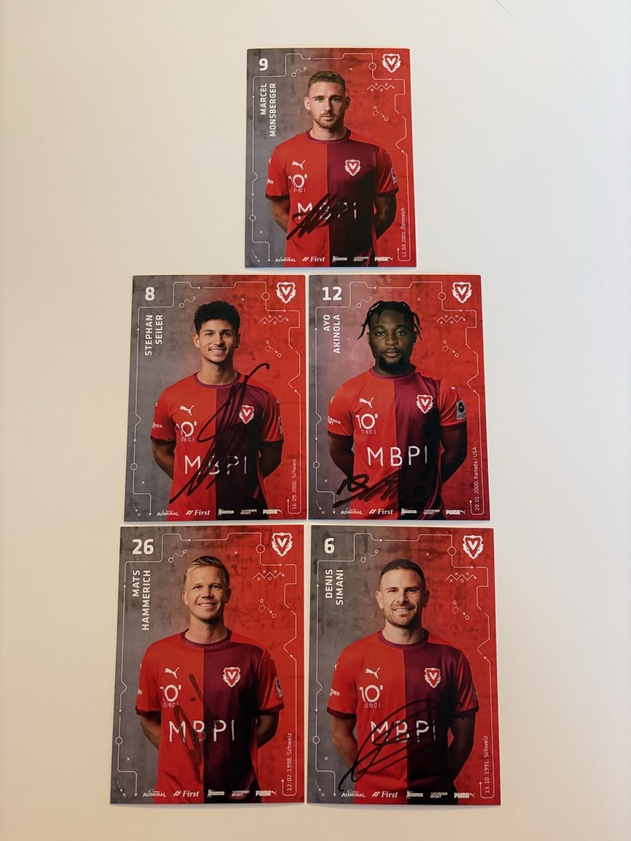 Autografi: FC Vaduz Original Autogramme 5x – Usato da niederbipp venduto da LaHabana1