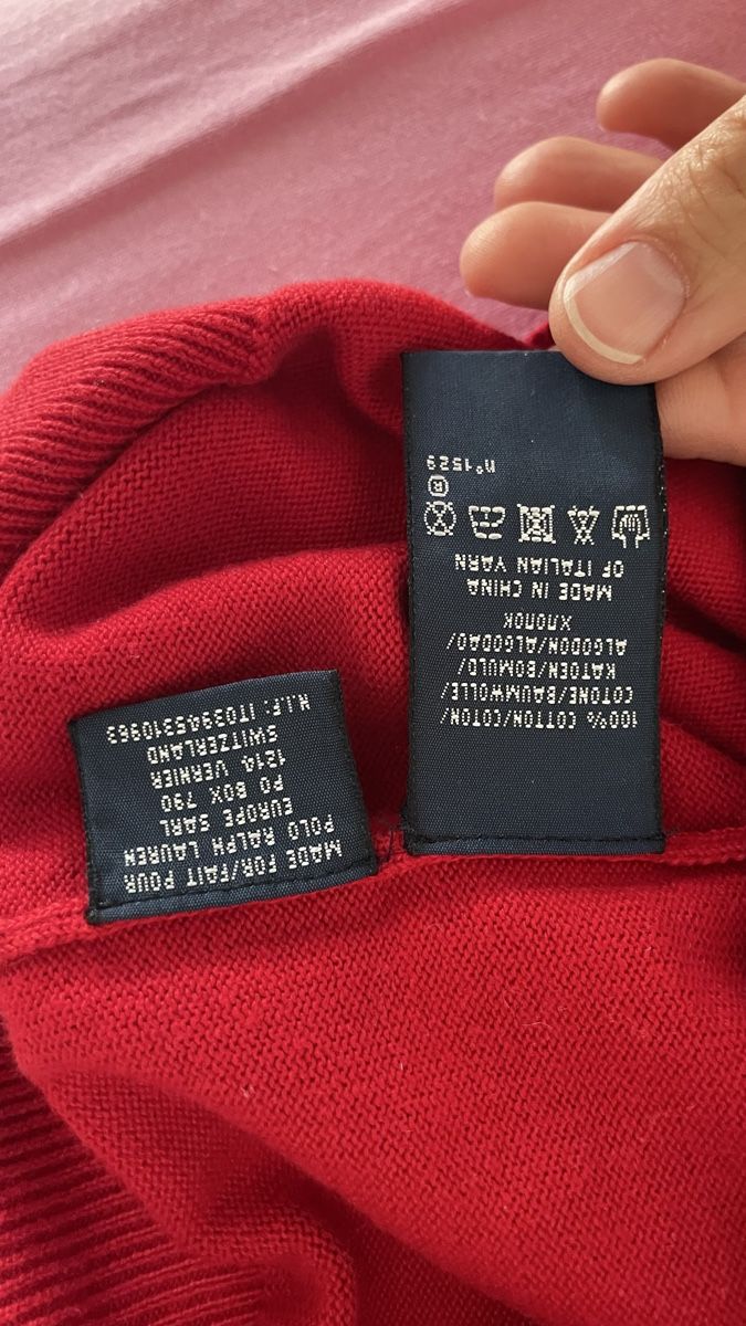 Ralph Lauren Maglioni & Felpe: RALPH LAUREN red cotton pullover XS/S – Usato da Zürich venduto da Angela_Fashion_Lover 7