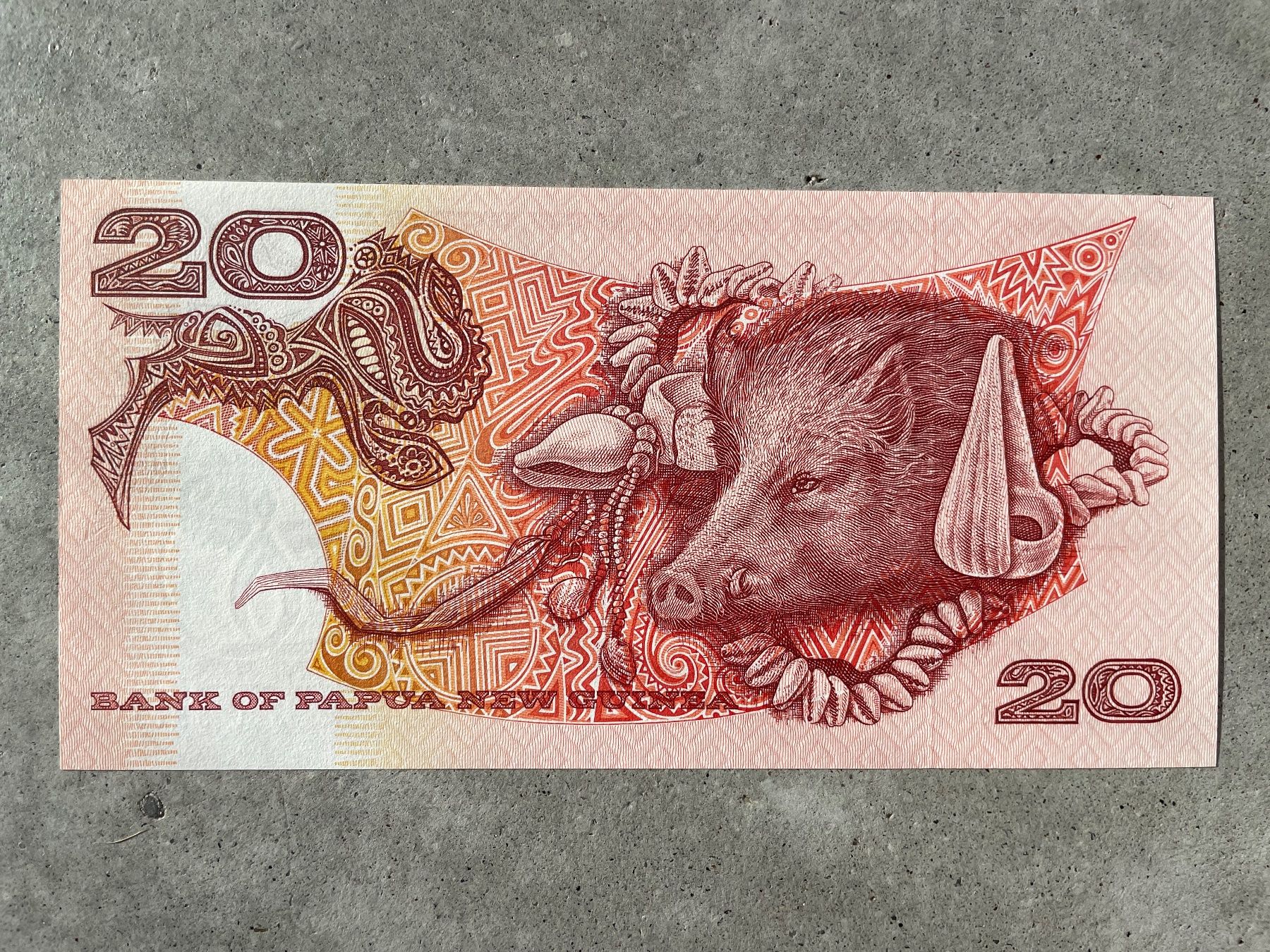 Banconote: Papua New Guinea - 20 Kina 1981 – Usato da Meilen venduto da coins4sale 1