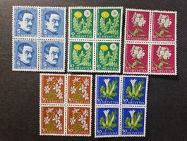 Pro Juventute 1960   4 block postfrisch **