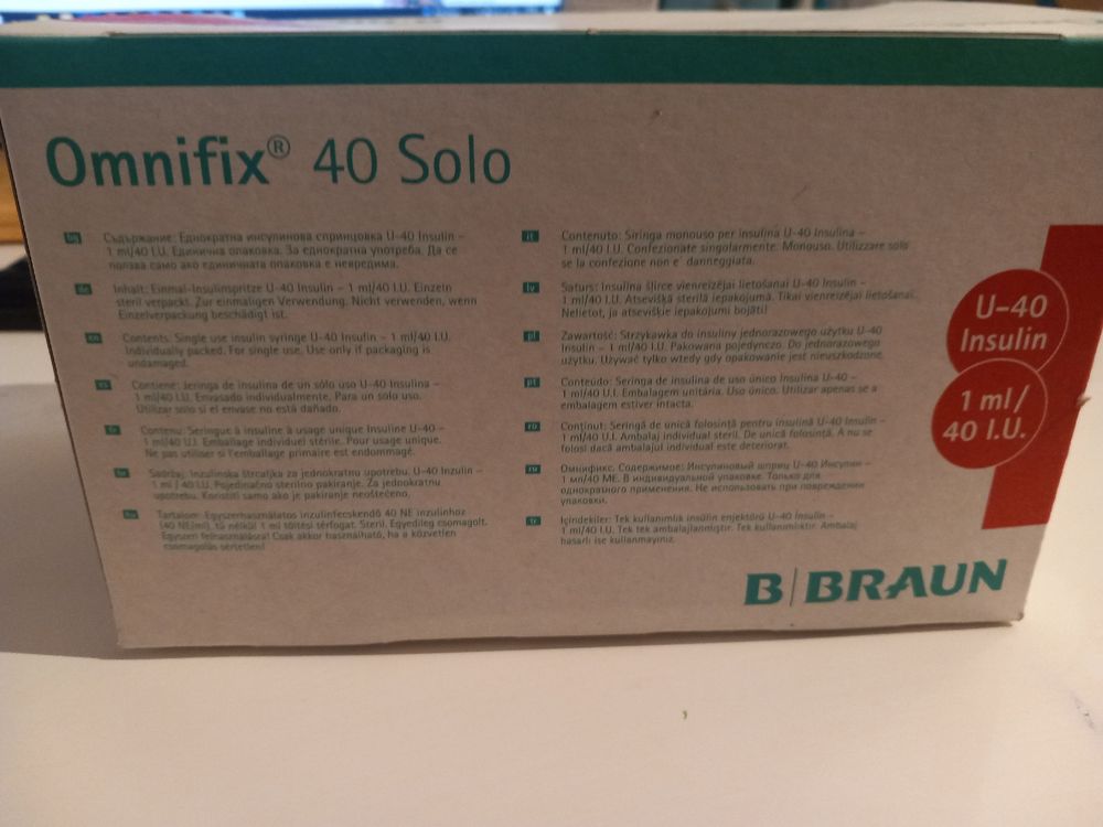 BRAUN OMNIFIX 40 SOLO 100 STÜCK 1ML SPRITZEN INSULIN NEU OVP | Kaufen ...