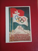 Plakatkarte Affiche St.Moritz Olympia 1928 gel.1989