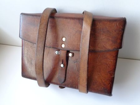 MILITÄR SCHWEIZ LEDERTASCHE KARTENTASCHE