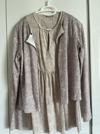 Hemisphere Twinset aus Seide, Kaschmir & Baumwolle, xs