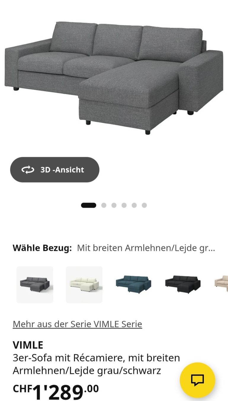 Ikea Divani: 3-Sitzer-Sofa von IKEA – Difettoso da Olten venduto da mva_g6ss 7