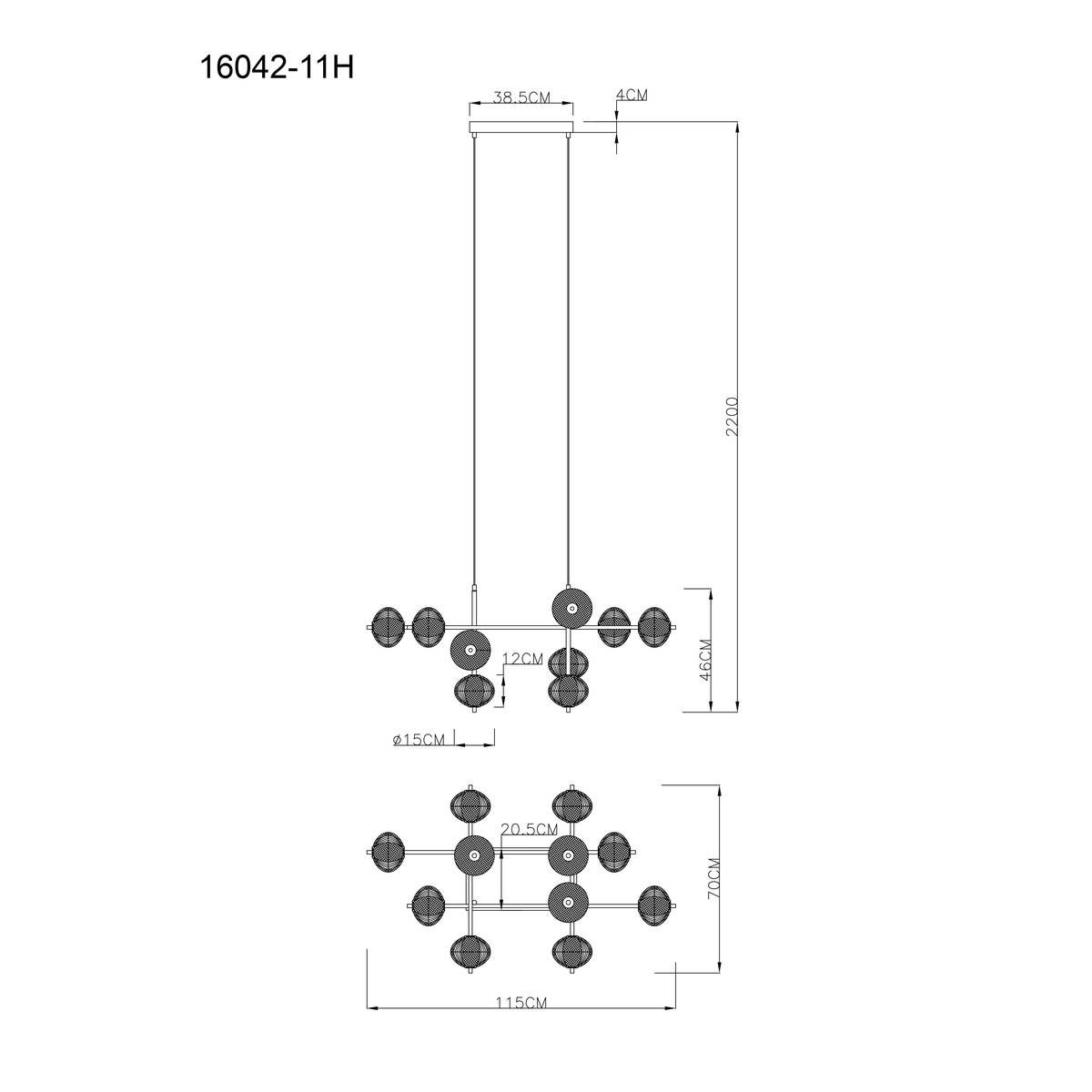 Lampadari & plafoniere: LED Pendelleuchte, 115 cm x 70 cm – Nuovo (secondo la descrizione) da Kreuzlingen venduto da Smart-Light 9