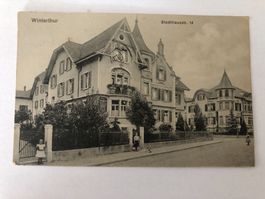 Postkarte Winterthur, Stadthausstr. 14, 1913