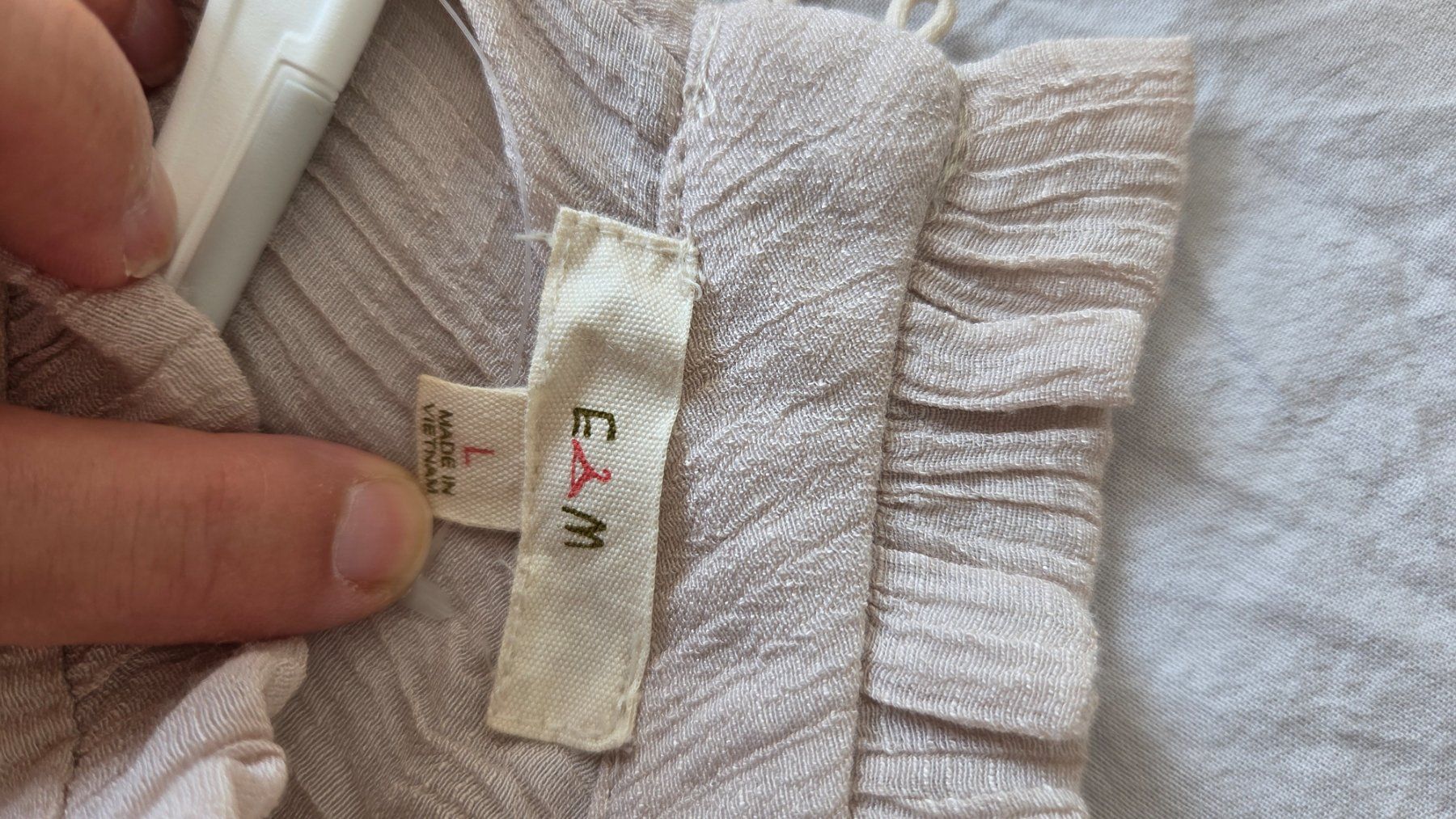 Camicette: Bluse Spitzen Farbe Crème, Baumwolle – Usato da Fislisbach venduto da Maieriisli25 4