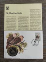 WWF Münzbrief Mauritius Taube / Mauritius !!!!!!