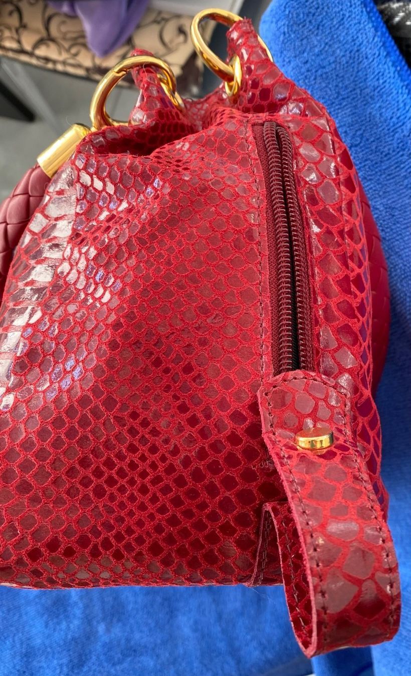Borse da donna: Lederhandtasche in Reptiloptik – Nuovo (secondo la descrizione) da Wettingen venduto da taloo 2