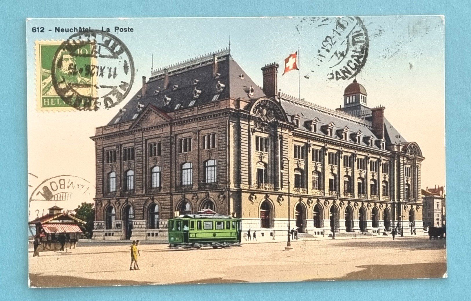 Cartoline postali: Neuchatel - Tramway - Chemin de Fer   - 1926 – Usato da Rothrist venduto da RROENK