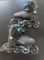 Inlineskates schwarz blau Grösse 39 neuwertiger Zustand