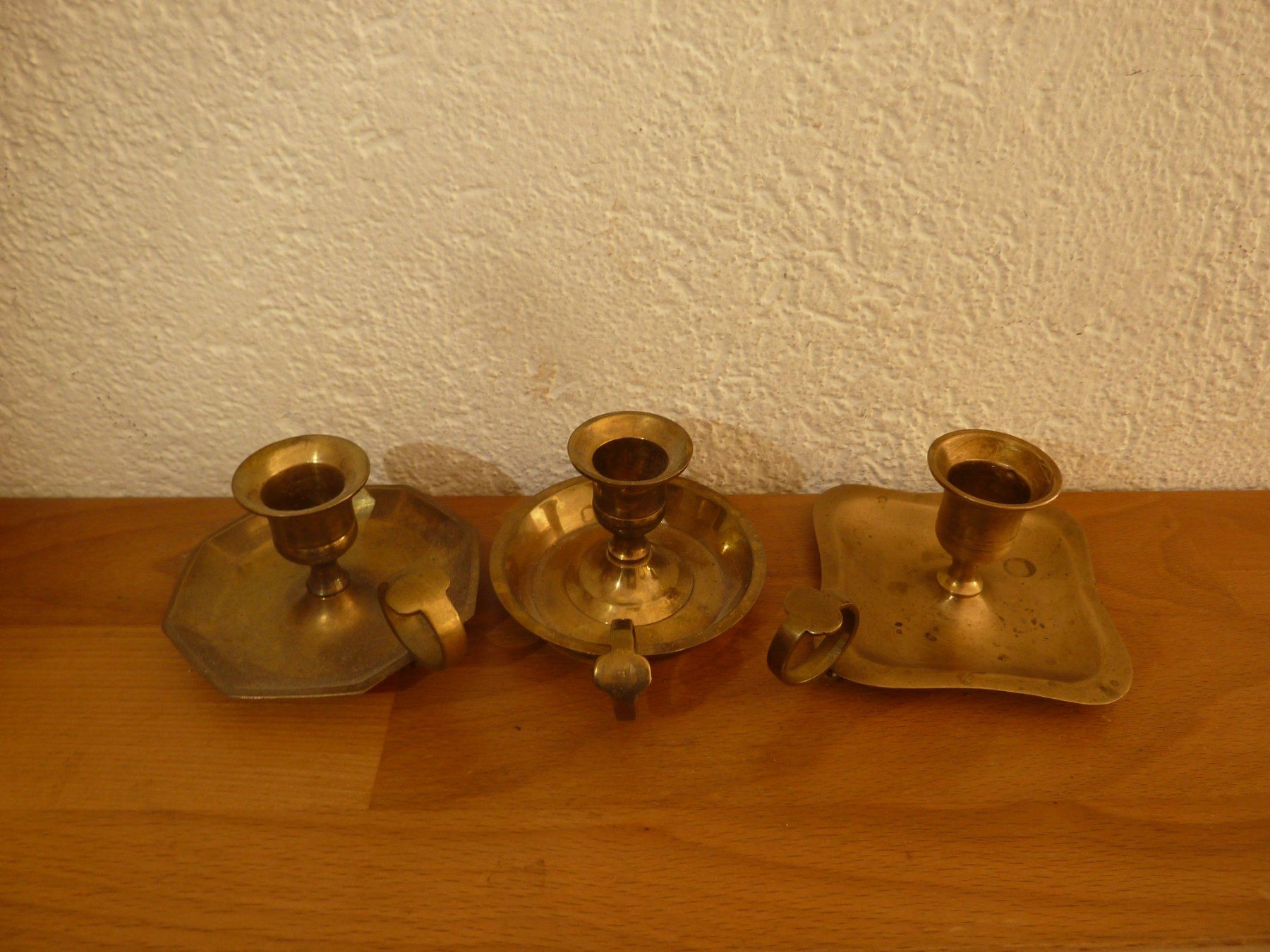 Portacandele: Messing Kerzenständer Schalen mit Griff 3er Set – Usato da Hochfelden venduto da swissice 1