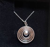 Halskette Collier Meteorit Tribal Ethno 925er Silber