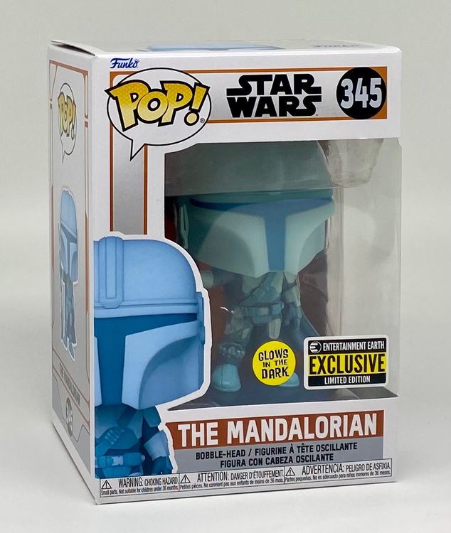 Funko Pop! Star Wars The Mandalorian #345 - Édition Spéciale GITD (Glow In The Dark)