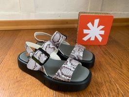 Art Malaga 1857 snake white Gr.37 Plateau Sandalen