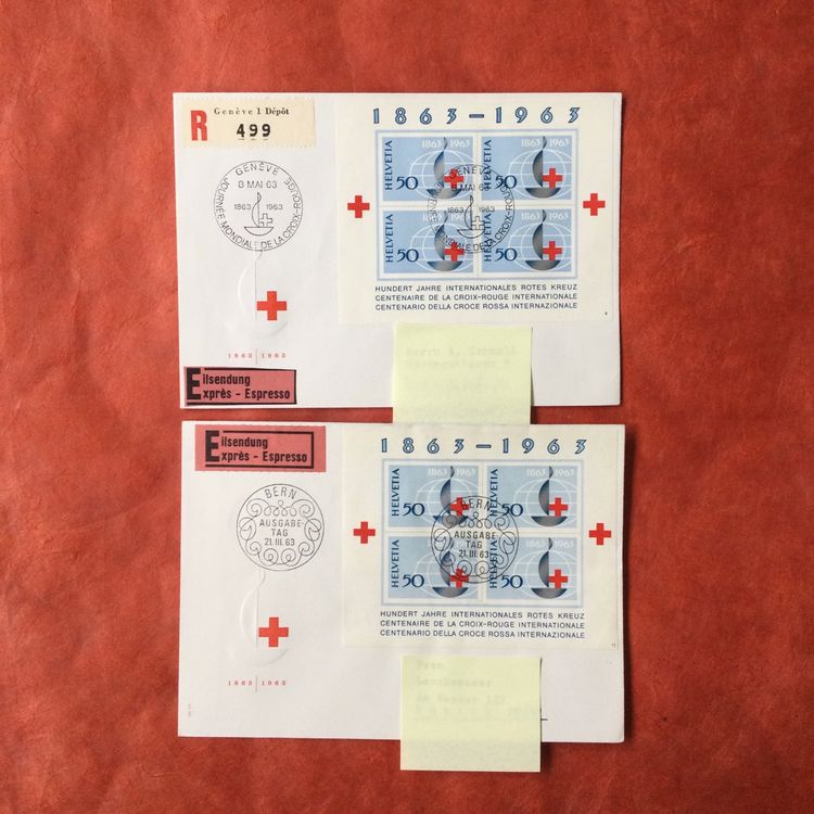 Briefmarken Niederlande 1967 – Kompletter Satz 883-887 „100 Jahre Rotes Kreuz“ Postfrisch