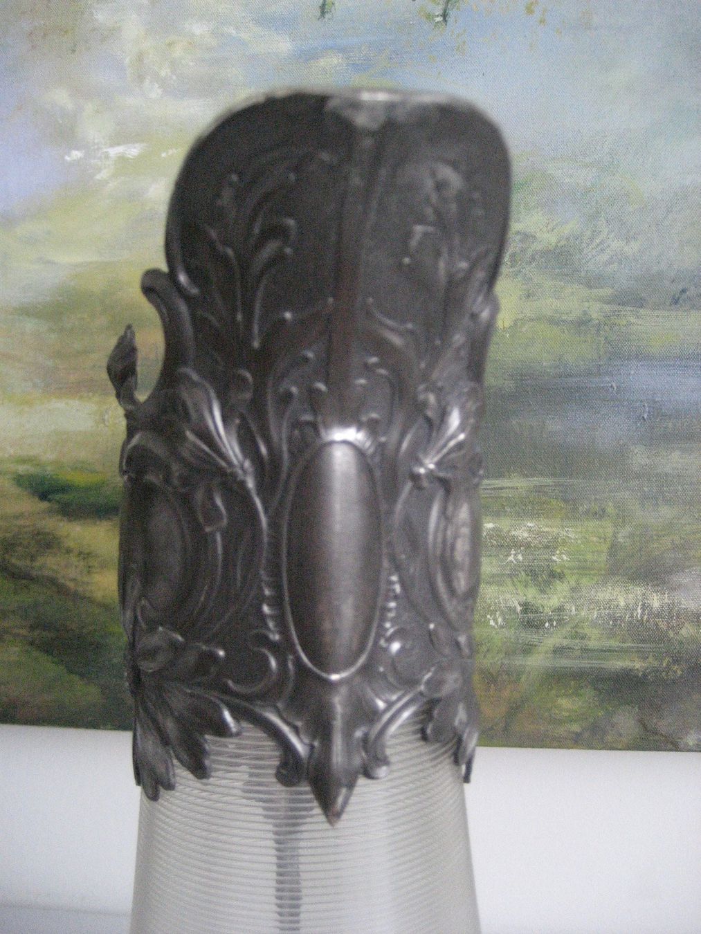 WMF Caraffe: WMF Jugendstil Karaffe Glas versilbert Antik – Usato da Rieden SG venduto da severem13 5