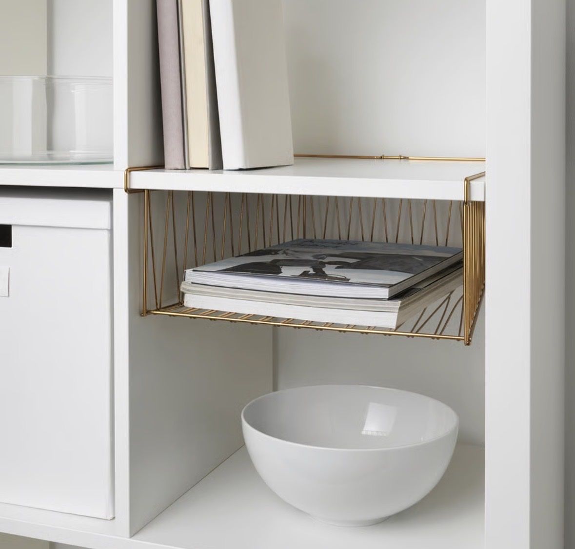 Ikea Altro per la casa: Ikea Kallax Drahtkorb Gold – Nuovo (secondo la descrizione) da Zürich venduto da sge_8gzg 1
