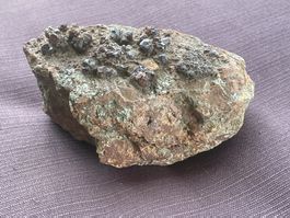 Bergkristall Rauchquarz Braun und Pyrit