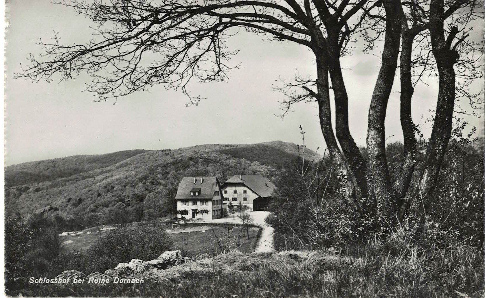 Cartoline postali: Dornach SO  Schlosshof Restaurant , 1945 – Usato da Solothurn venduto da Bepposol