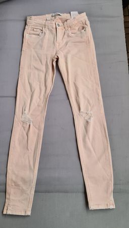 jeans Slim couleur saumon taille 34