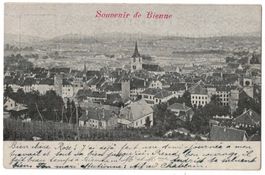 Souvenir de Bienne, circulée 1910